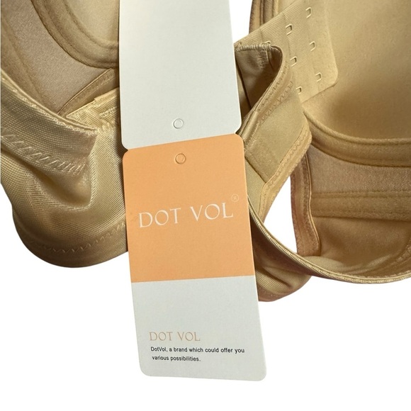 NWT DotVol Strapless Convertable Beige Nude Bra 36 C NEW - Picture 10 of 10